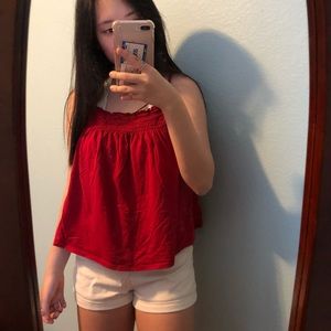 Truly Madly Deeply Smocked Tank Crop Top